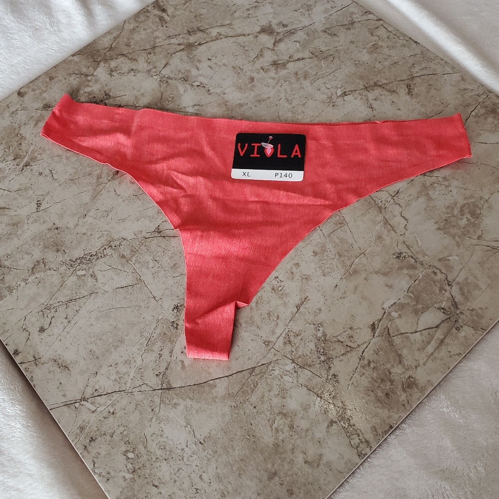 Lasercut Thong Panties Red